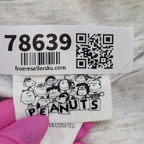 Vintage 80s Snoopy Crop-Top Shirt Womens Large 21x17 Peanuts - Picture 7 of 13